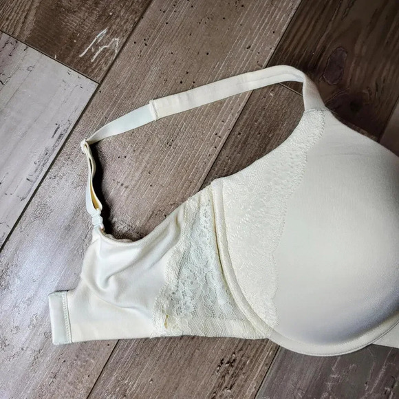 NWT Secret Treasures 36DD Cream Women's Bra with Lace - Picture 13 of 14